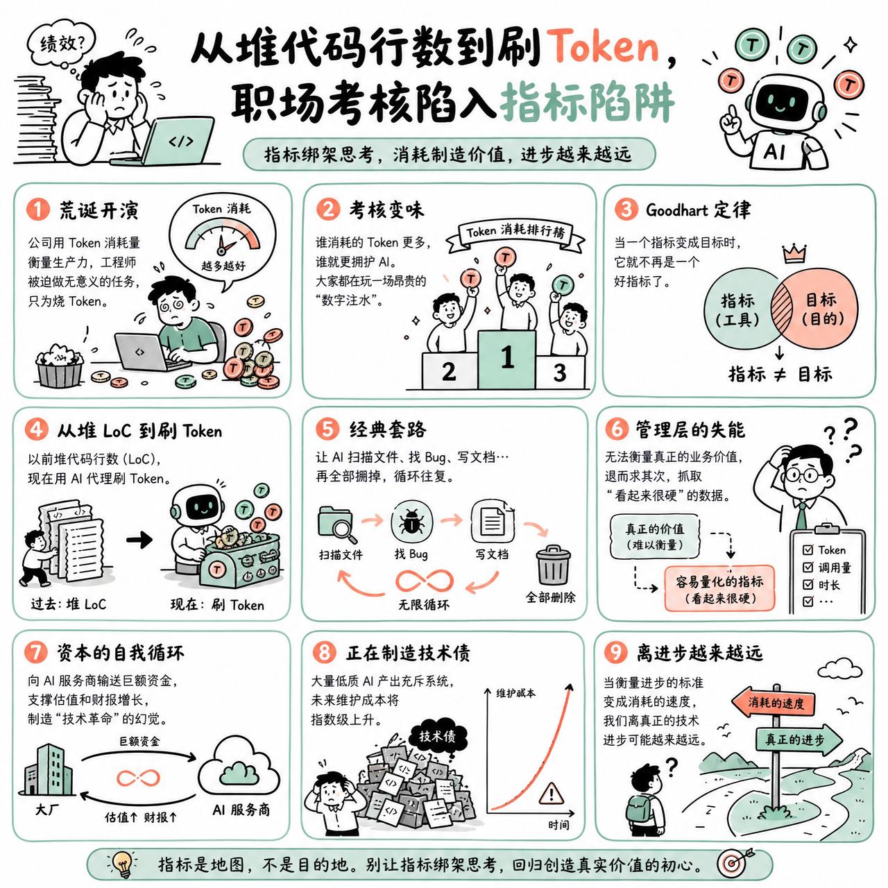 【从堆代码行数到刷Token，职场考核陷入指标陷阱】

快速阅读：当公司开始用 