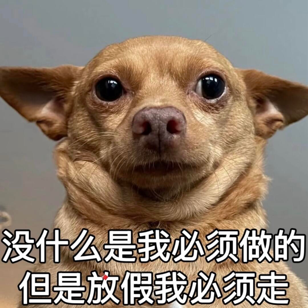 放假了我一分钟都不想多待，就像发工资一分都不会多给一样。 