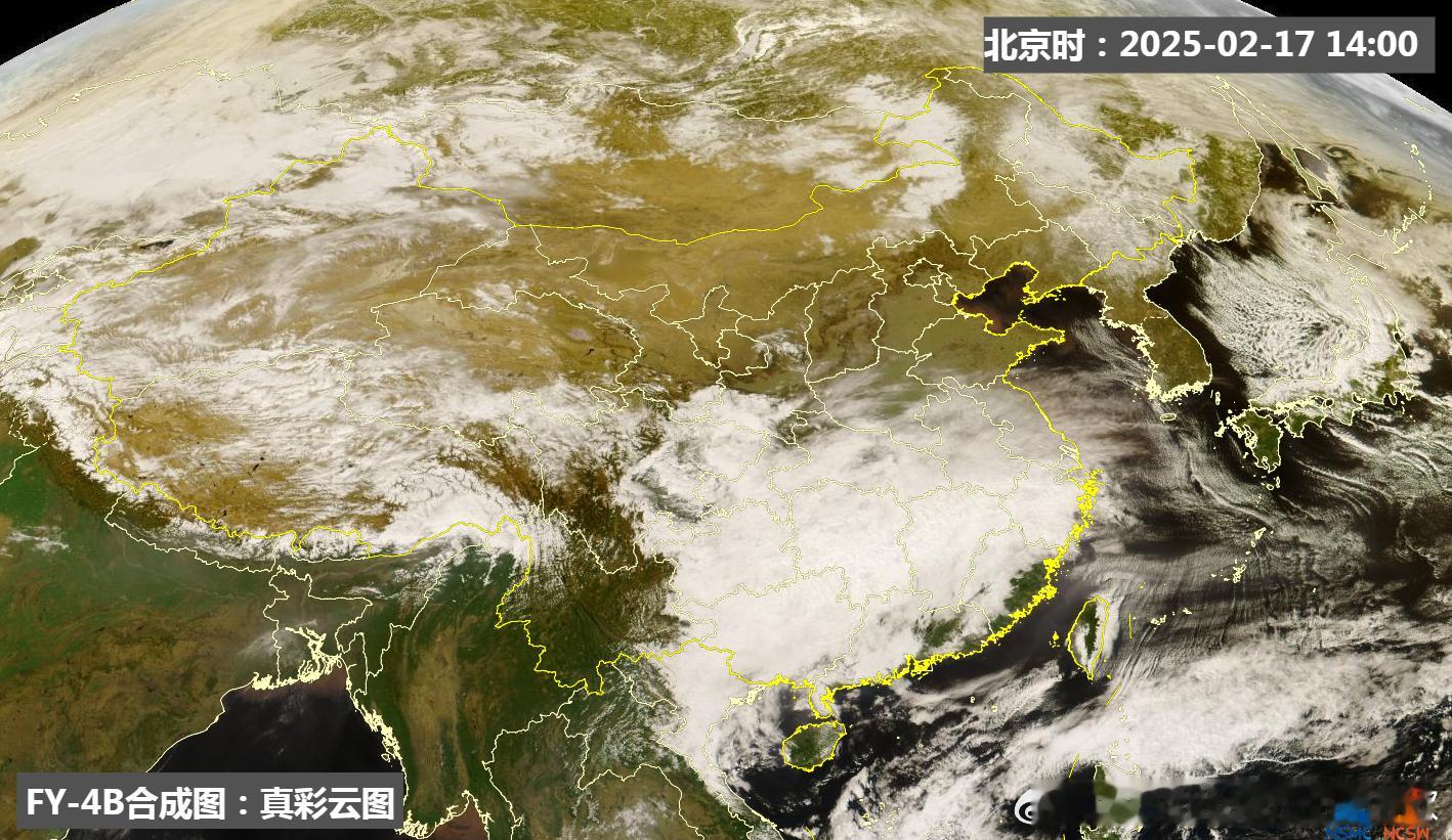 【南北干湿分明】今天下午，北方大部晴朗干燥，南方多地阴雨潮湿。华北一带相对湿度不