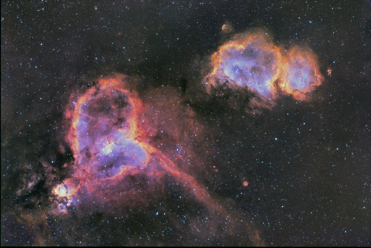 #每天一天文图# 心脏星云和灵魂星云[爱慕] ​​​