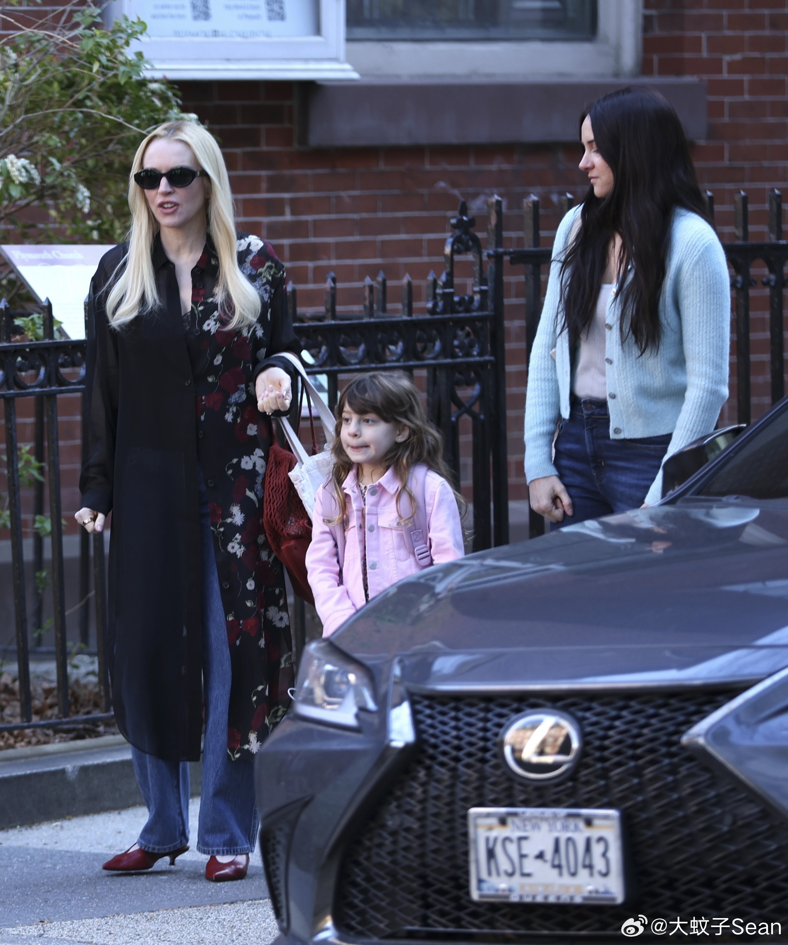 Lindsay Lohan林赛罗韩继续在纽约为新剧《count my lies》