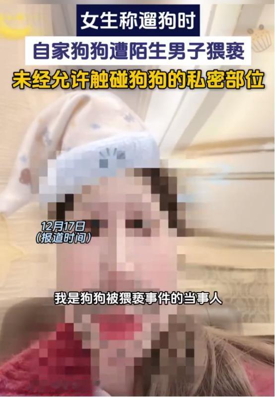 “太荒唐了！”广州一女子称自己遛狗时，狗狗竟遭陌生男子“猥亵”，气愤之下要求对方