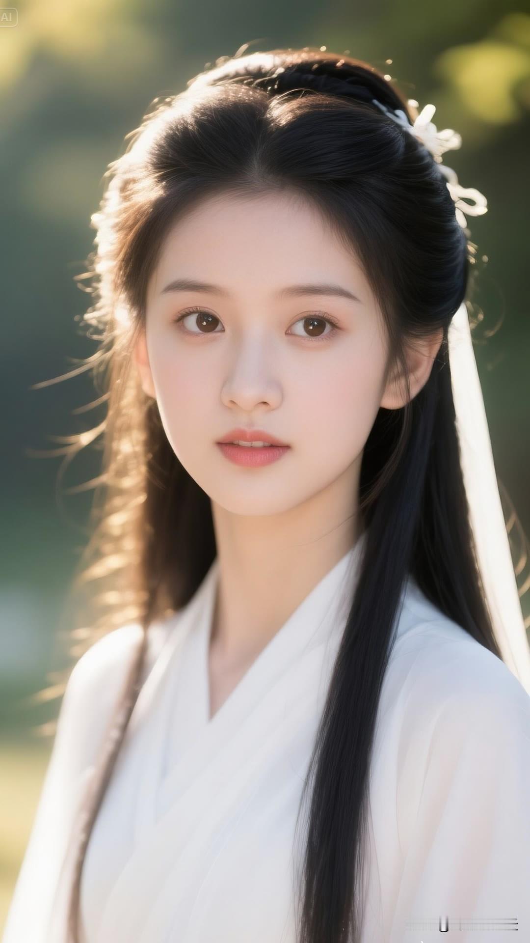 月下霓裳曲，云间步生莲古典国风美人 古典汉服美人