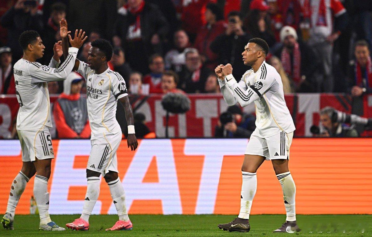 姆巴佩首发四场1平3负，皇马欧冠止步八强+西甲丢关键5分欧冠1/4决赛皇马两回合