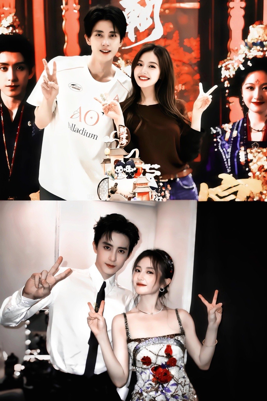 一样的手势，不一样的地点 动作手势位置都是一样的 