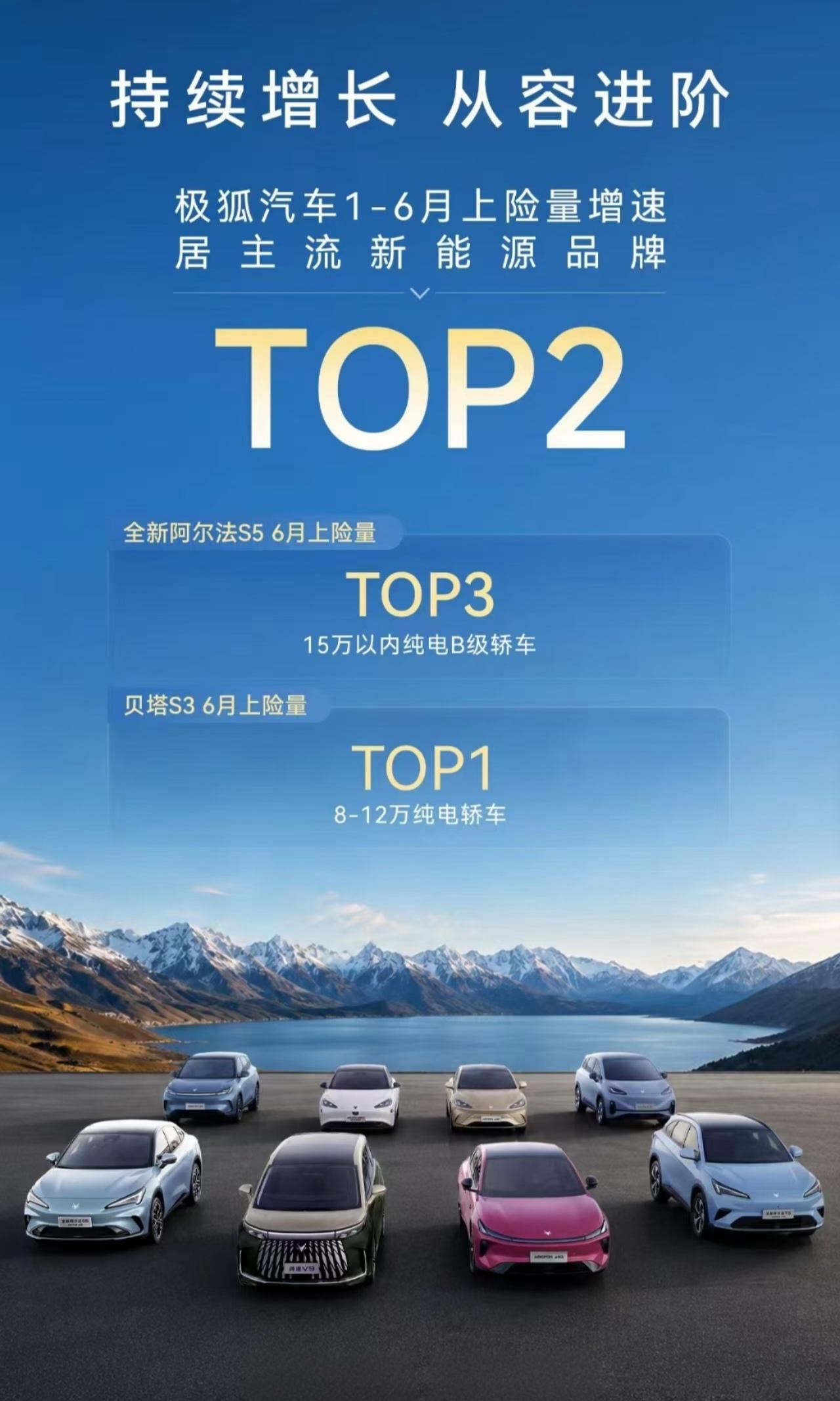 极狐的贝塔S3，上市两个月都稳住了过7000台的月销，迅速成为对手盘的竞对车型。