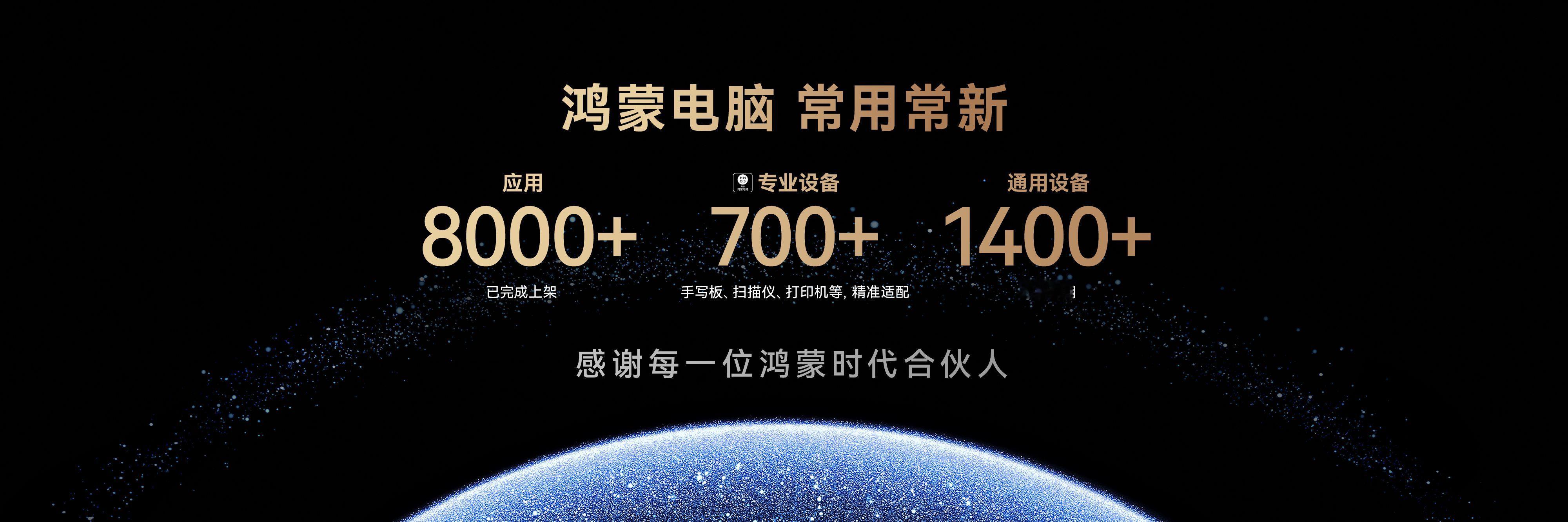 尊界S800大定突破15000台之外，鸿蒙电脑应用数突破8000个，手写板、扫描