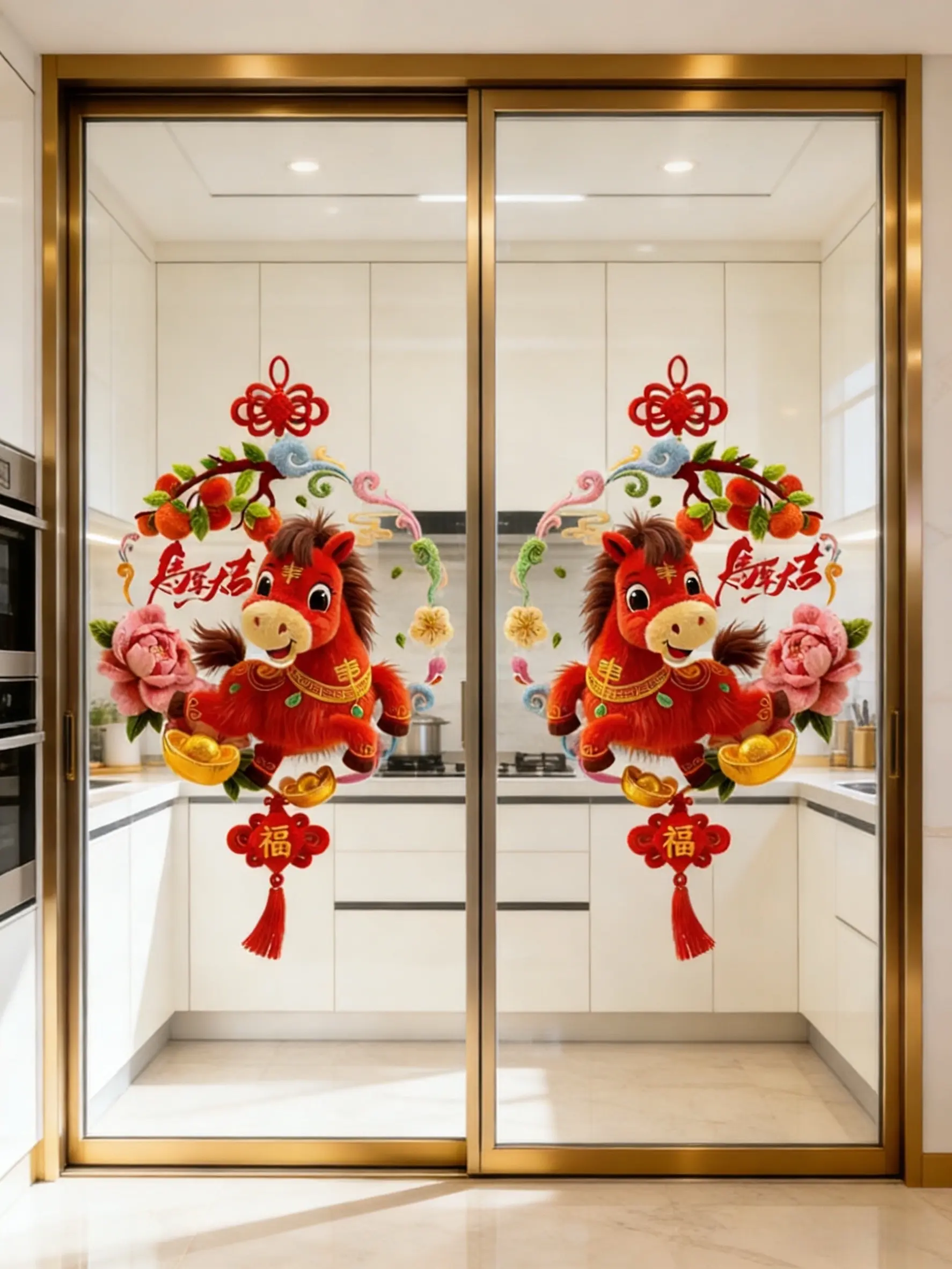 窗花 窗花贴 新年氛围感