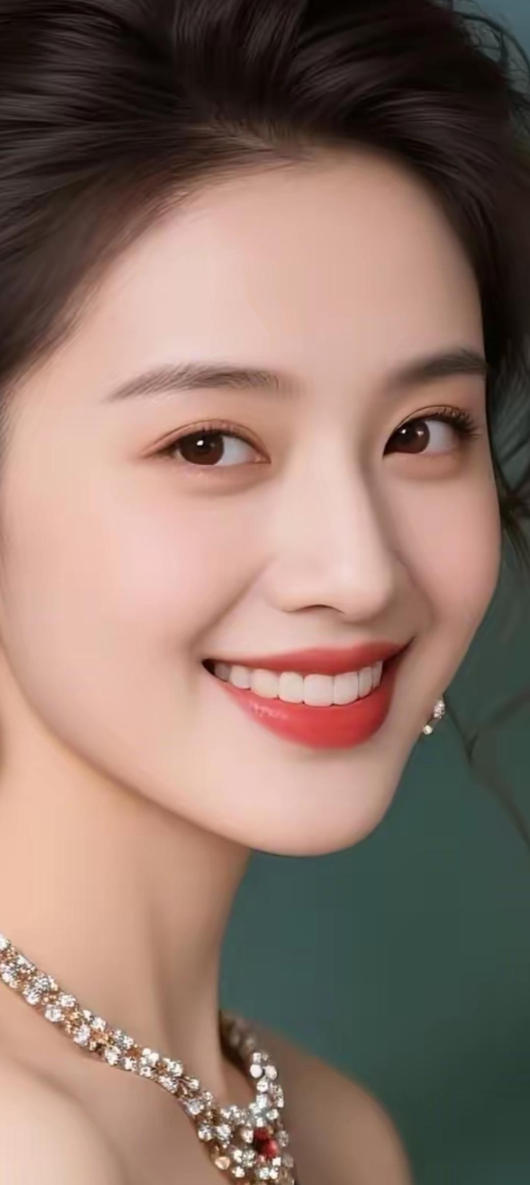 甜美笑容，闪耀珠宝，女神气质满满！💖✨