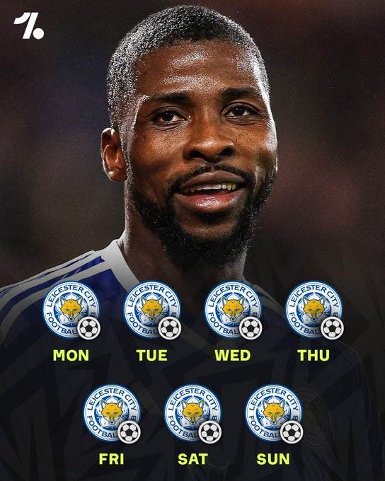 我们打赌你肯定没想到凯莱奇·伊希纳乔会成为英超历史上唯一一位在同一赛季中一周七天