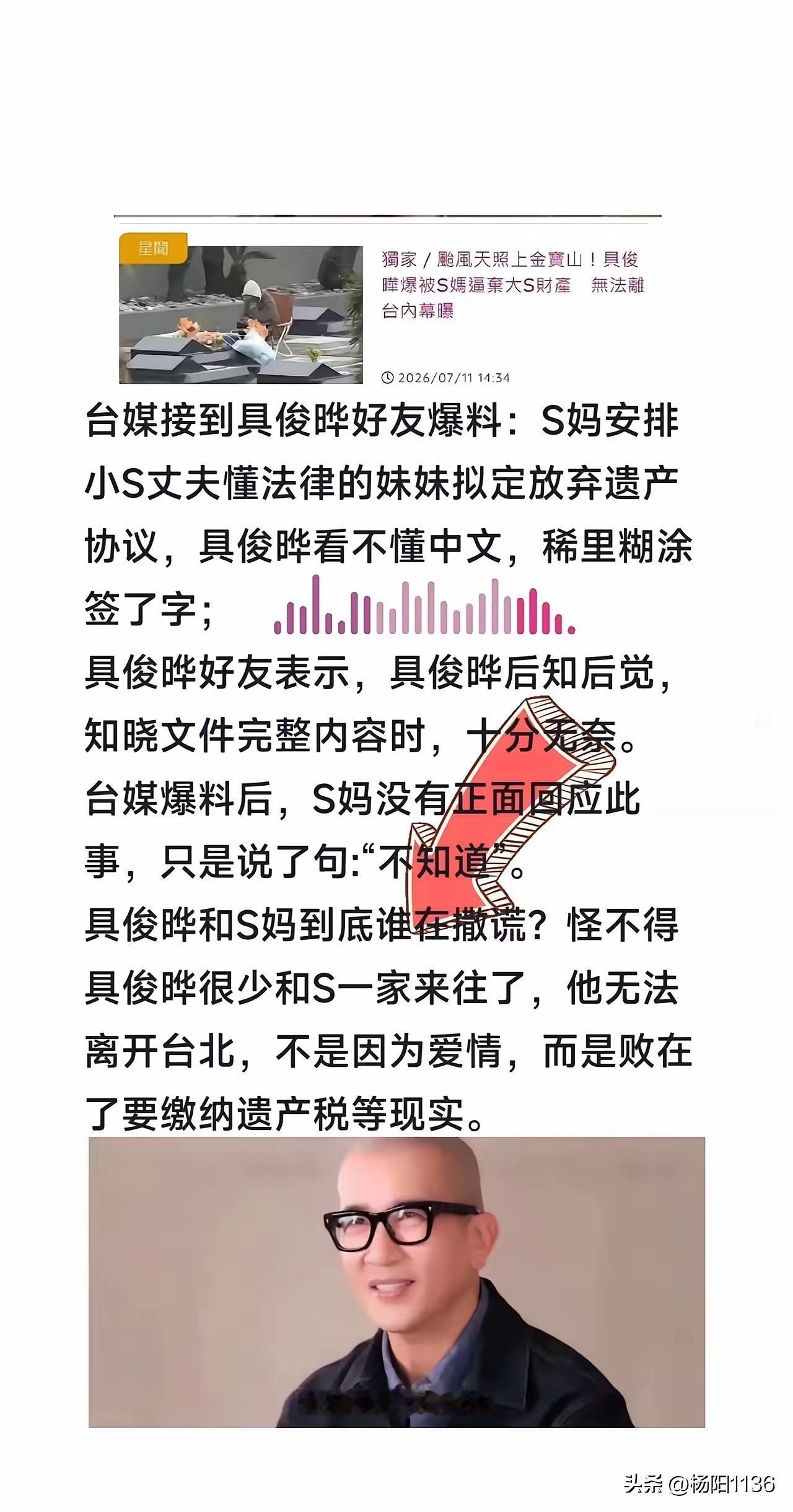 大S的妈妈那么聪明，想怎么样不行，毕竟又是长辈，没有人会反对她。问题是，她为什么