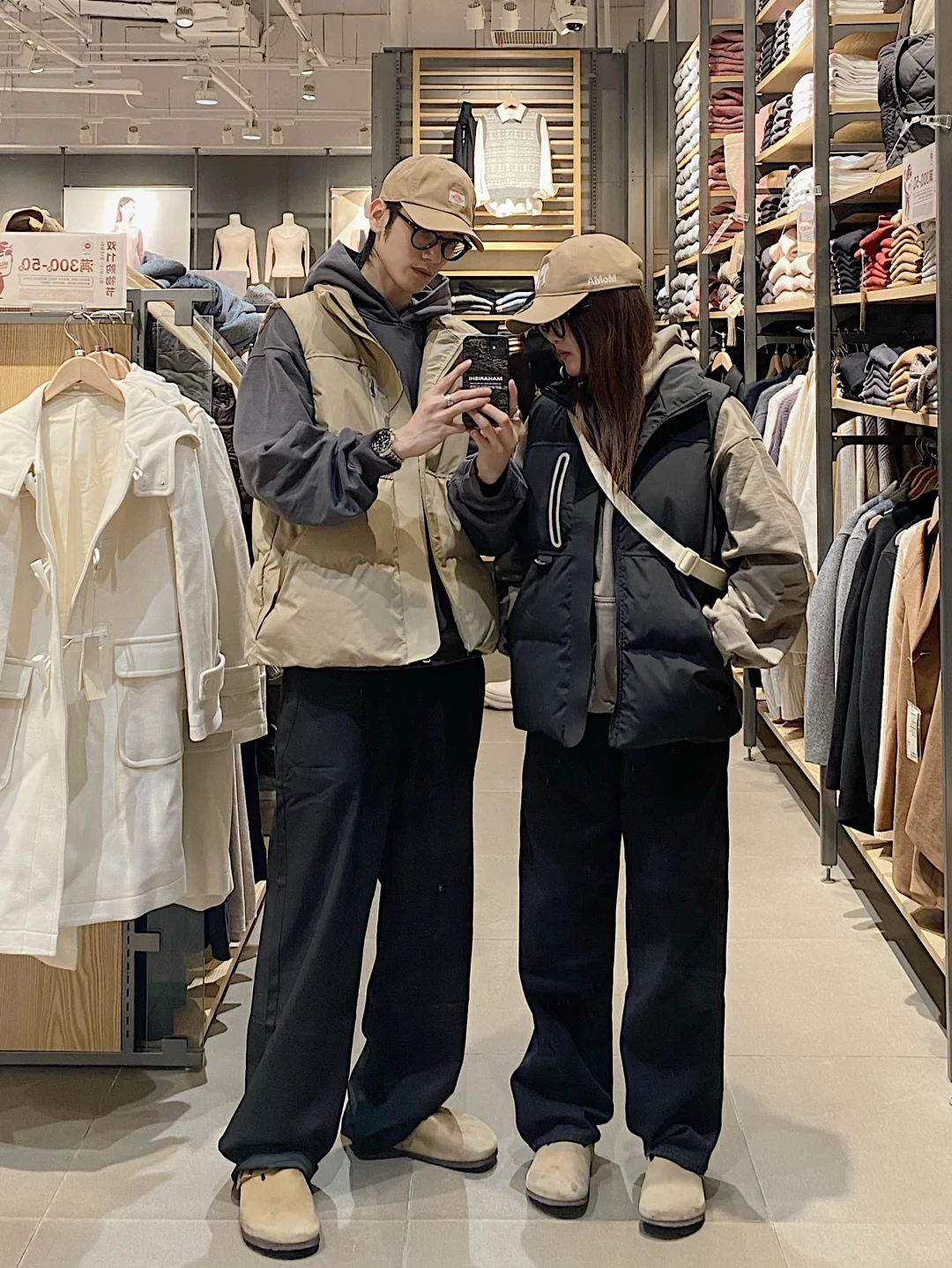 OOTD｜秋冬慵懒感叠穿情侣穿搭