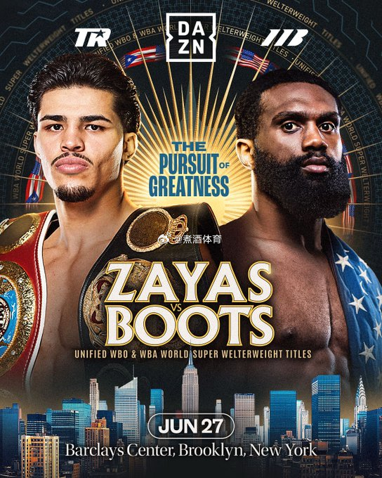 拳坛速递 比赛确认。贾龙-恩尼斯（Jaron Ennis）将在 6月27日 布鲁