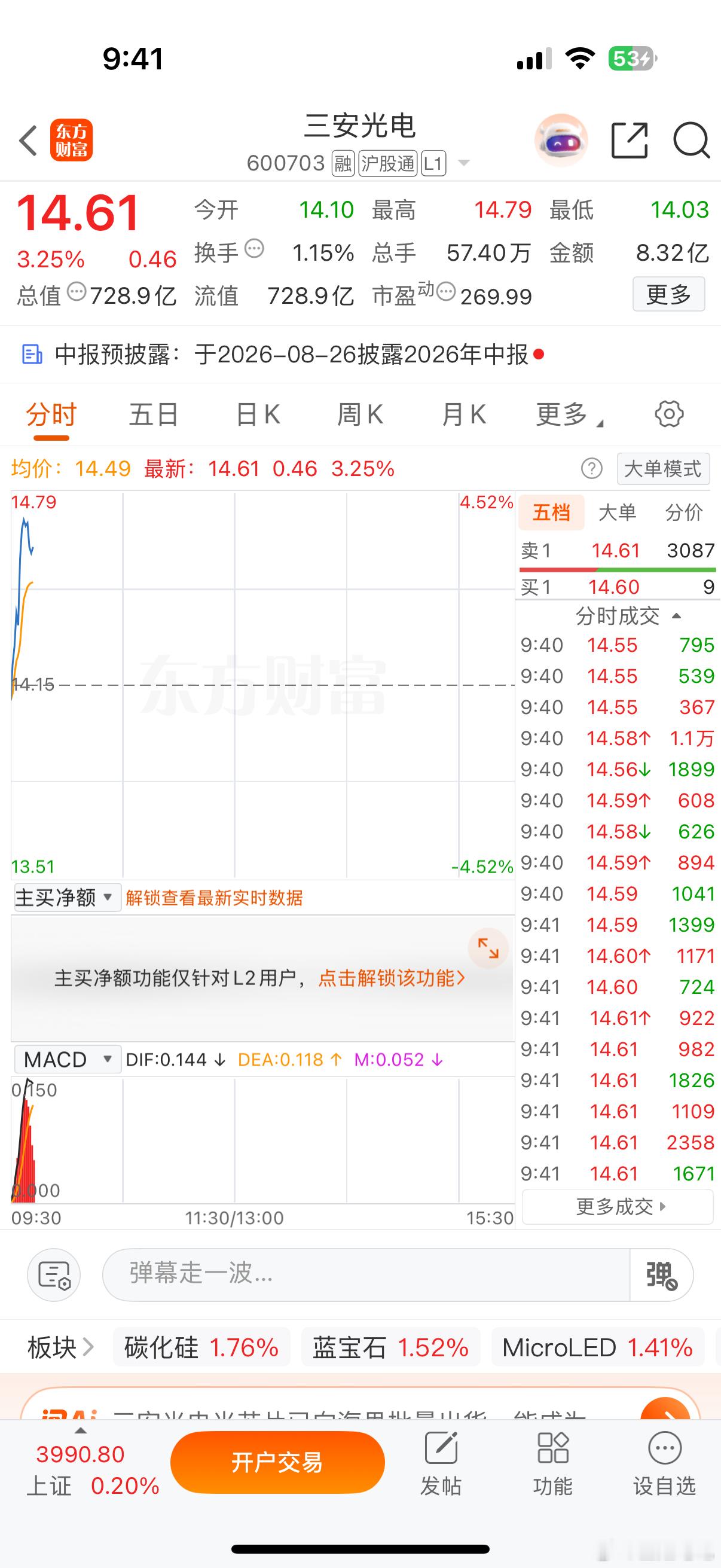 恭喜三安，成功拿着， 