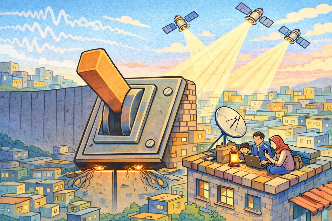 马斯克免费给伊朗人用自己的星链，让伊朗人不至于完全断网，这是怎么做到的。
要知道