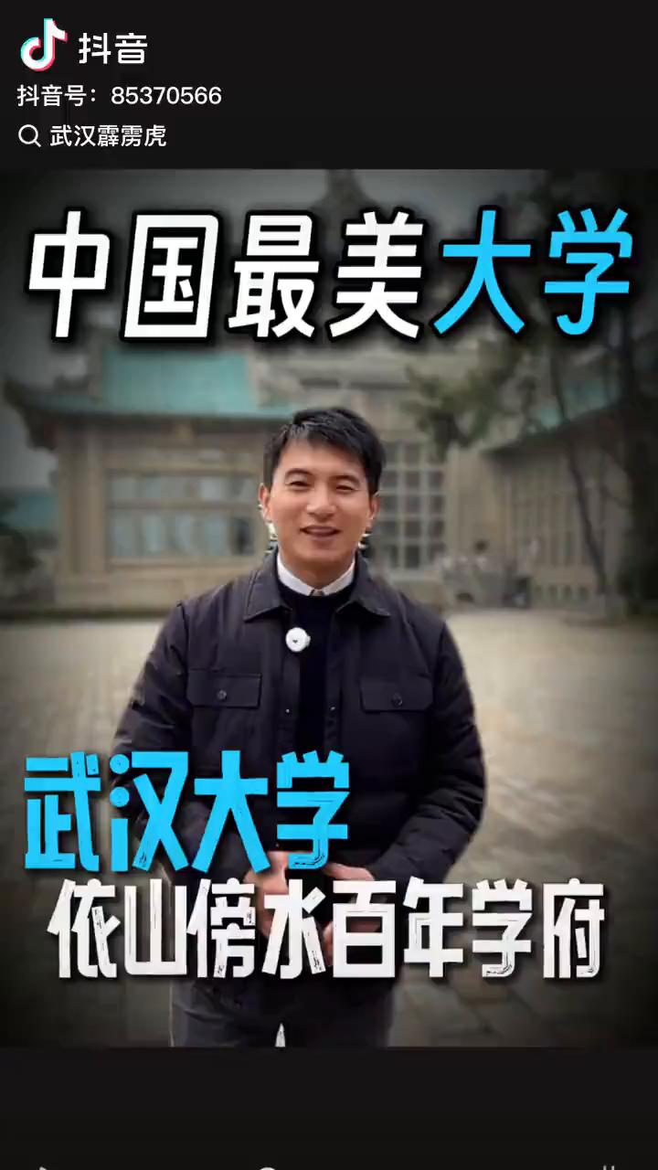 中国最美大学：武汉大学。
中国最美的大学——武汉大学究竟有多美？我身后这所被大家