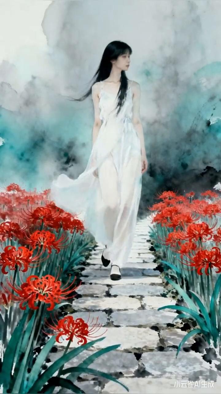 人生终点皆是黄泉，彼岸花开皆是虚无。命里无时不强求，开心快乐到白头。珍惜当下的每