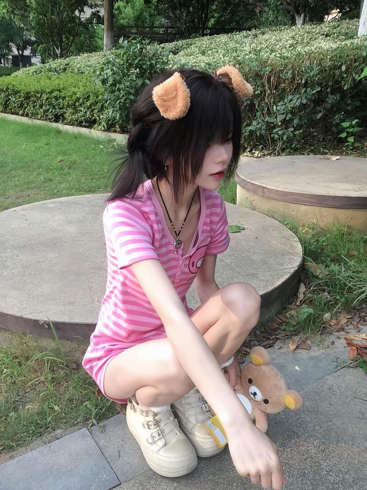 没有你我怎么办꒦ິ^꒦ິ。甜妹户外穿搭 萌系户外