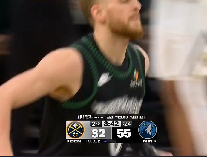 掘金落后森林狼23分 已经崩盘了 nba季后赛森林狼vs掘金