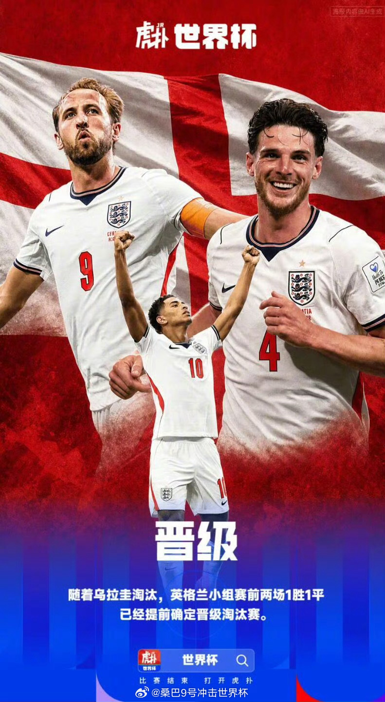 据FIFA官方的确认，世界杯小组赛H组的比赛进行完毕后，英格兰已经晋级32强。末