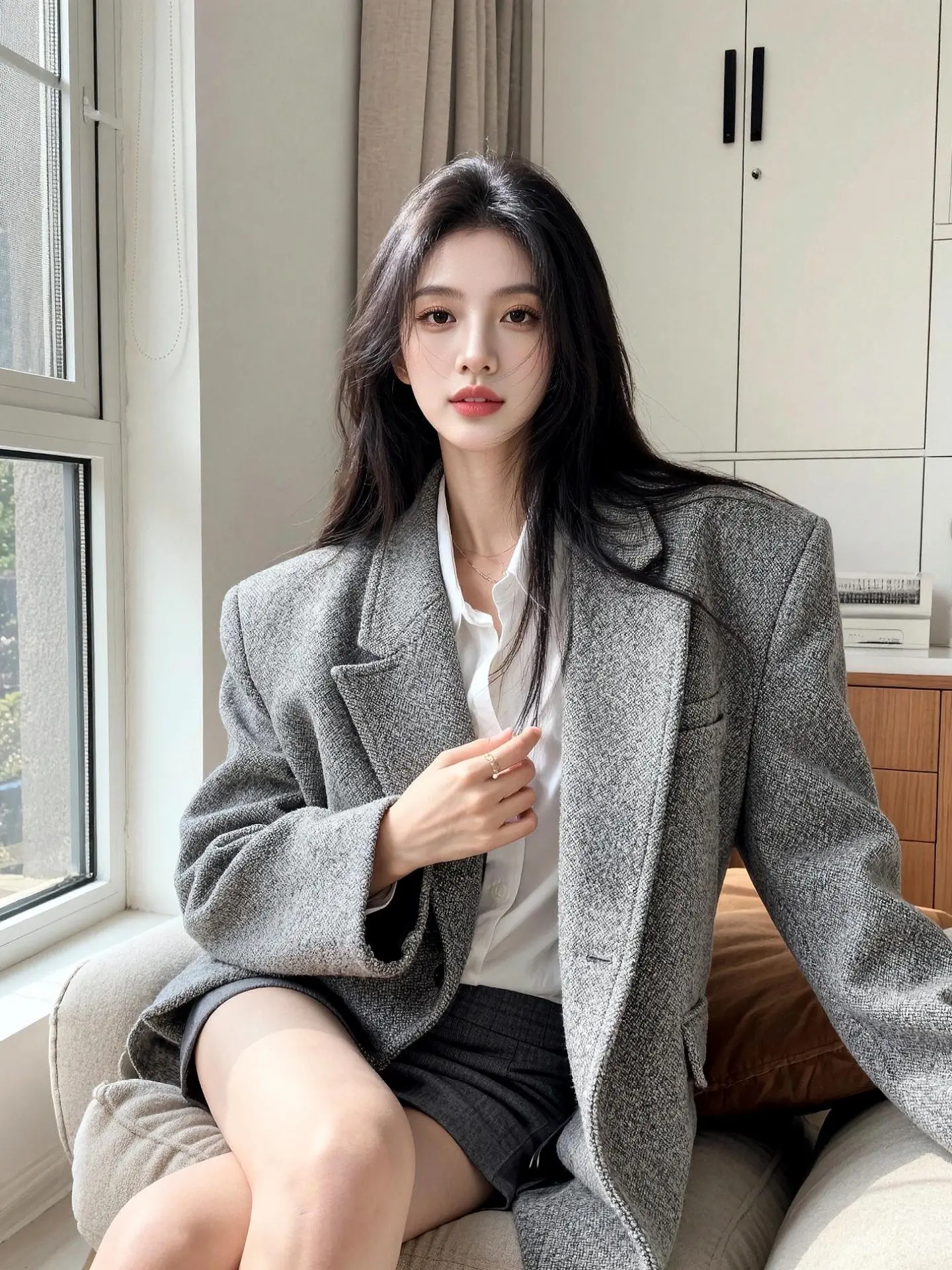 AI清冷氛围感写真 随变ai随便玩 ai创作 玩法合伙人计划 气质轻熟风