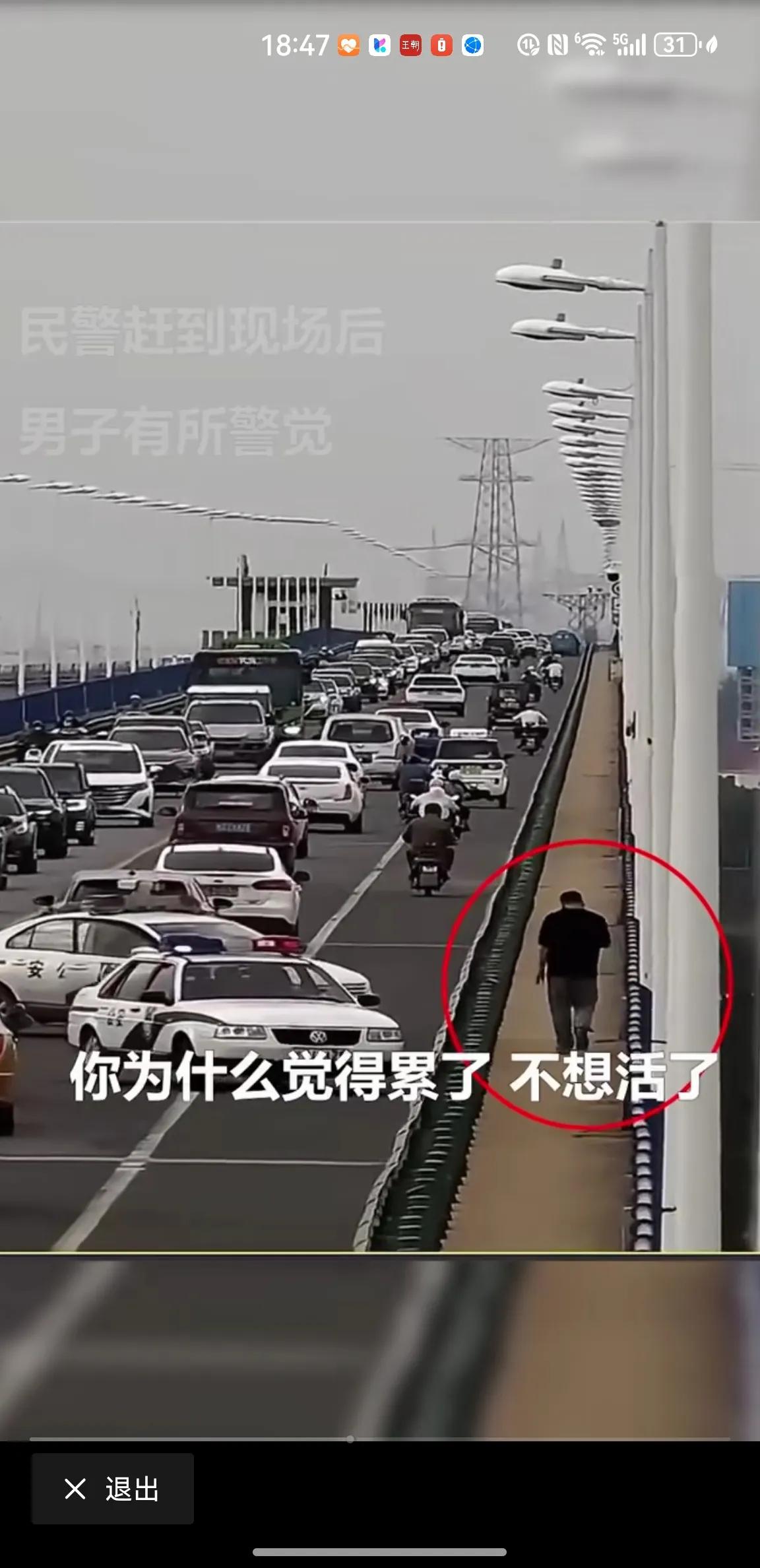 淮南大桥上的生死时速，从绝望到希望的惊险营救，奇迹能否发生？

情景介绍：
不久