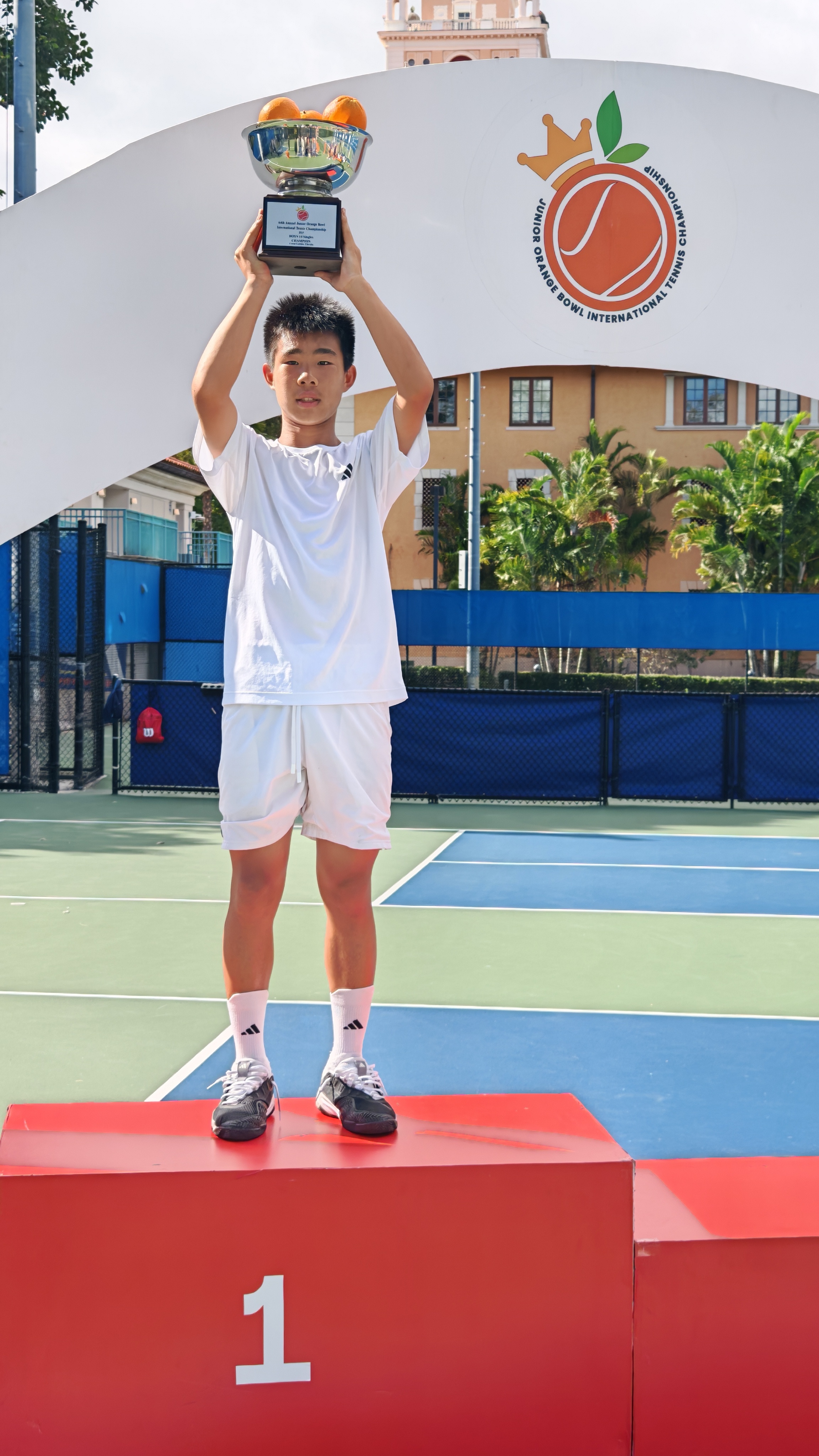 中国网球正当时 北京时间12月18日凌晨，在大洋彼岸的“橘子碗”国际青少年比赛再