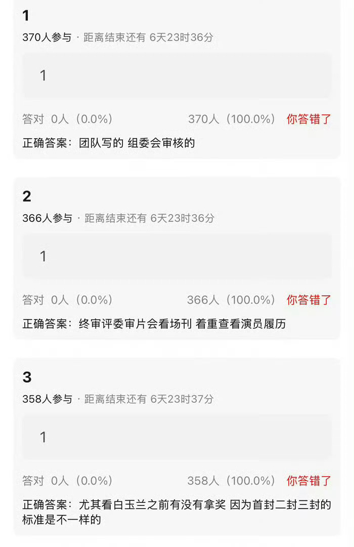 有说白玉兰场刊是演员团队写了，交组委会负责审核的！真是好品啊！演员果然得靠作品说