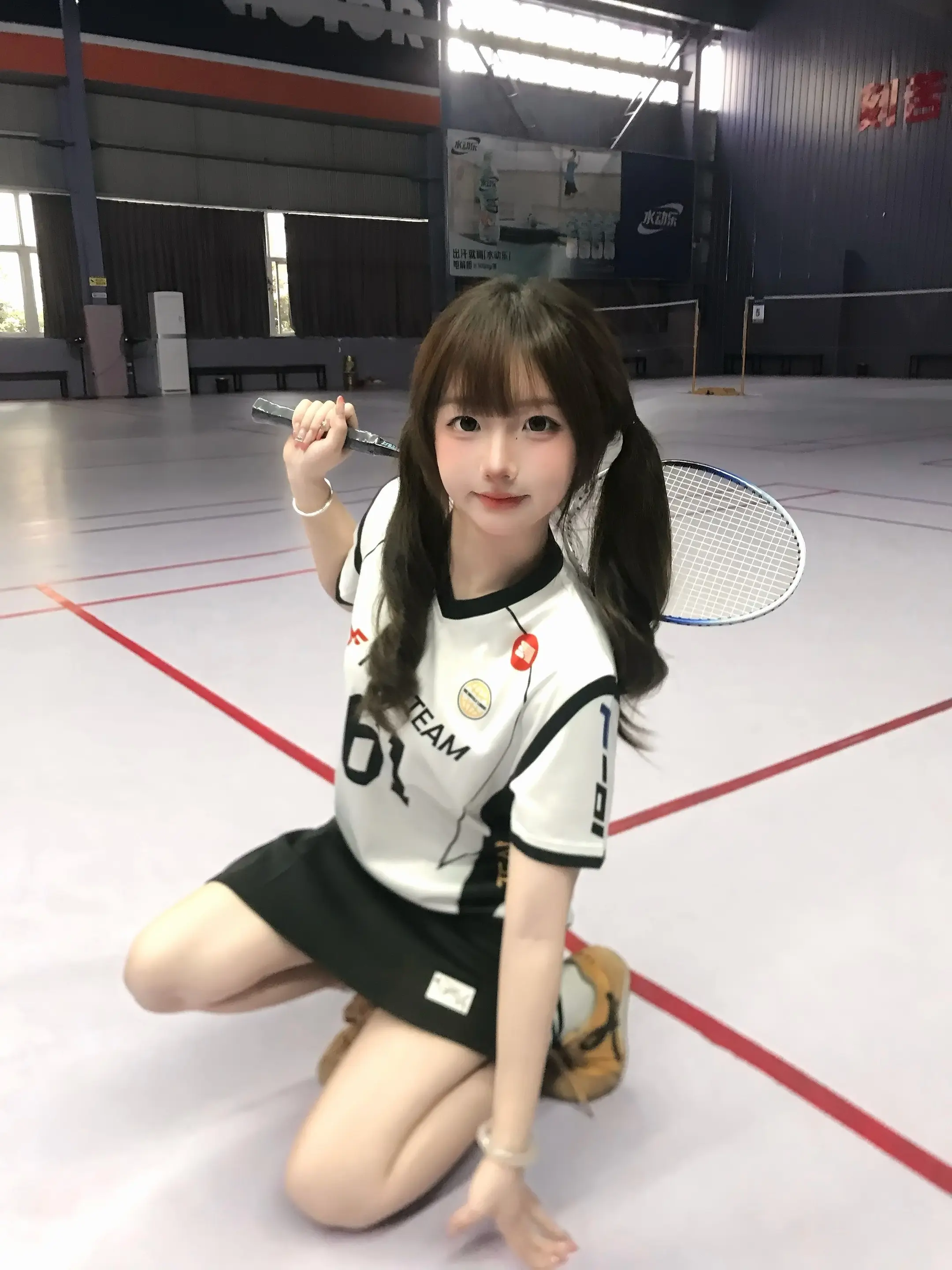 同学 请和我一起打球🏸˃ᴗ˂。混双我保证守好网前🥺