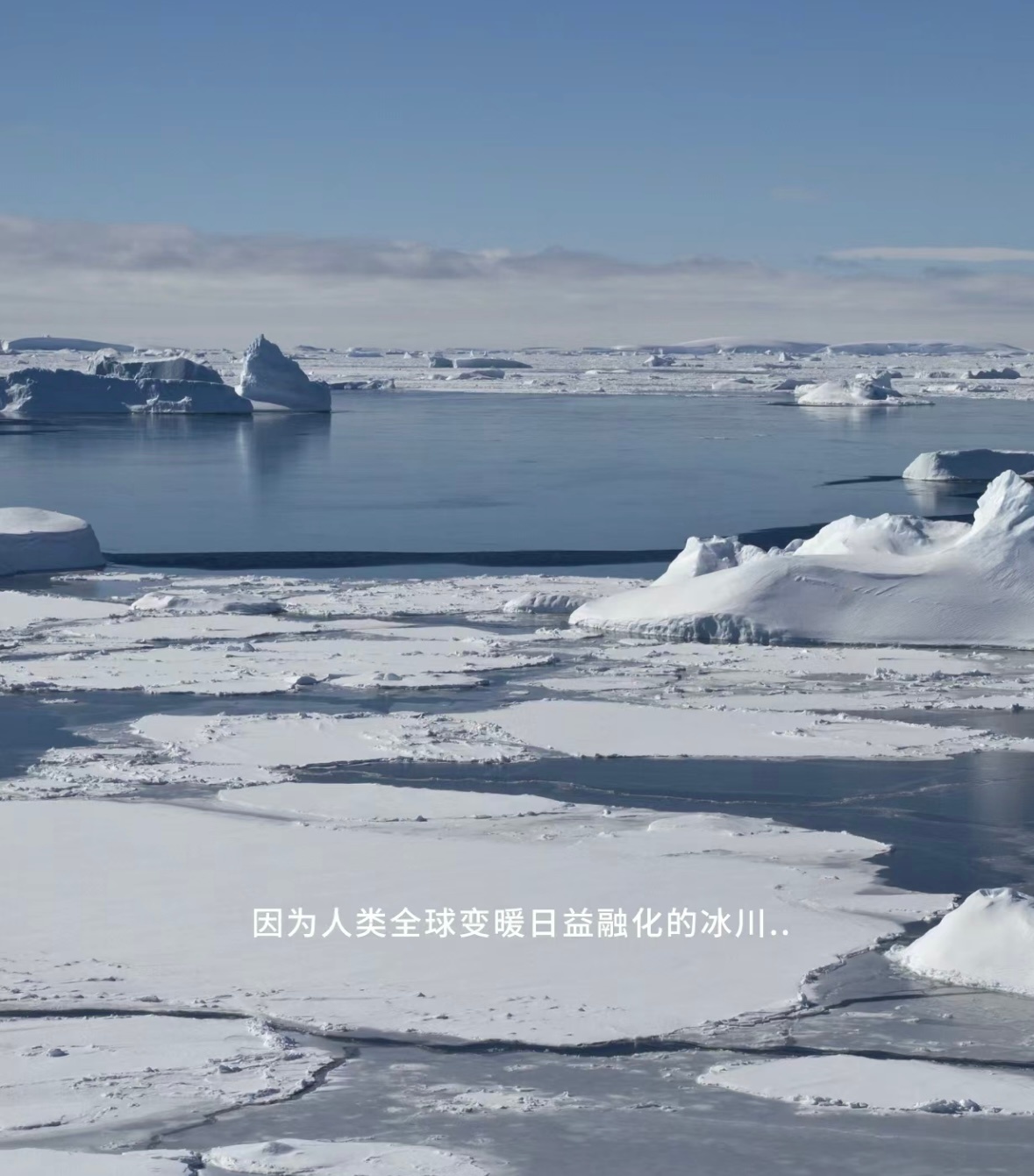 #哪一瞬间你意识到了环保的重要性# 企鹅们的生活环境越来越小的时候[泪] ​​​