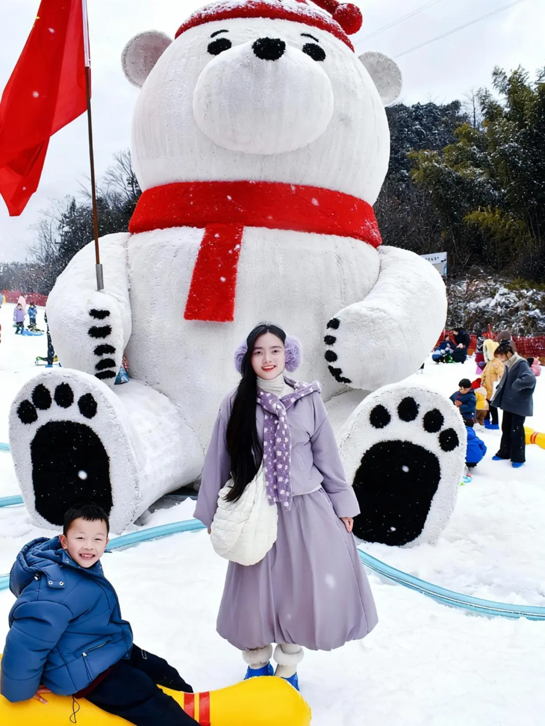 南昌遛娃☃️来梅岭玩雪啦！