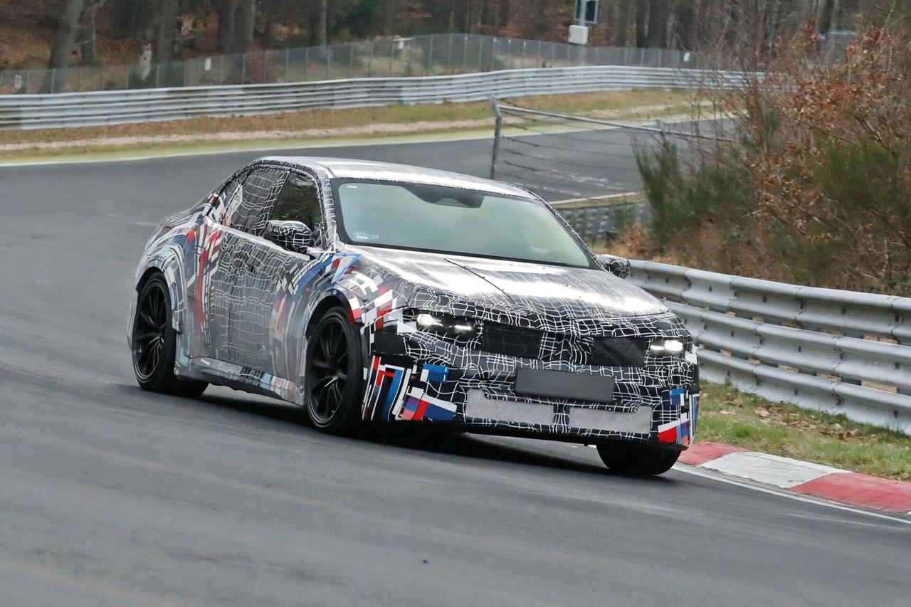 宝马纯电M3 （ZA0）  测试谍照曝光  宽体+碳纤维 零百加速预计2.9秒