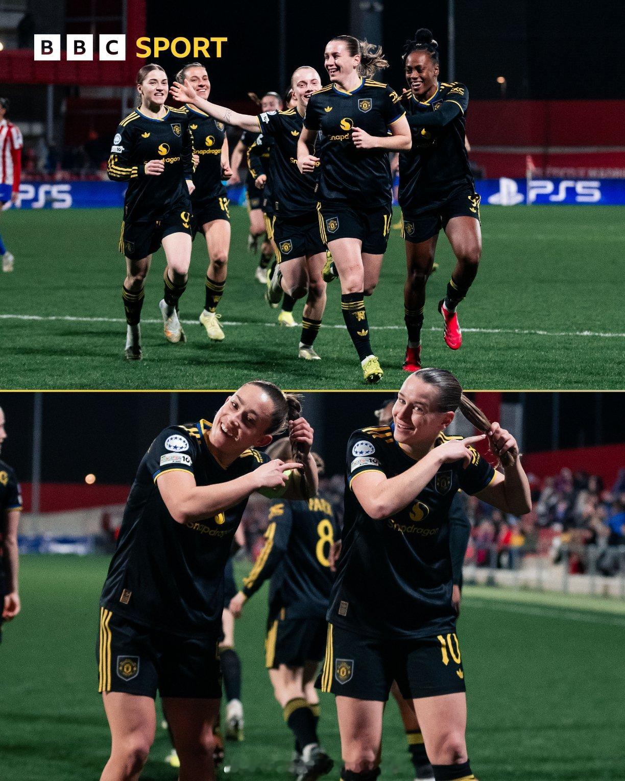 曼联女队六连胜，剪发庆祝动作男队要争气啊！ 