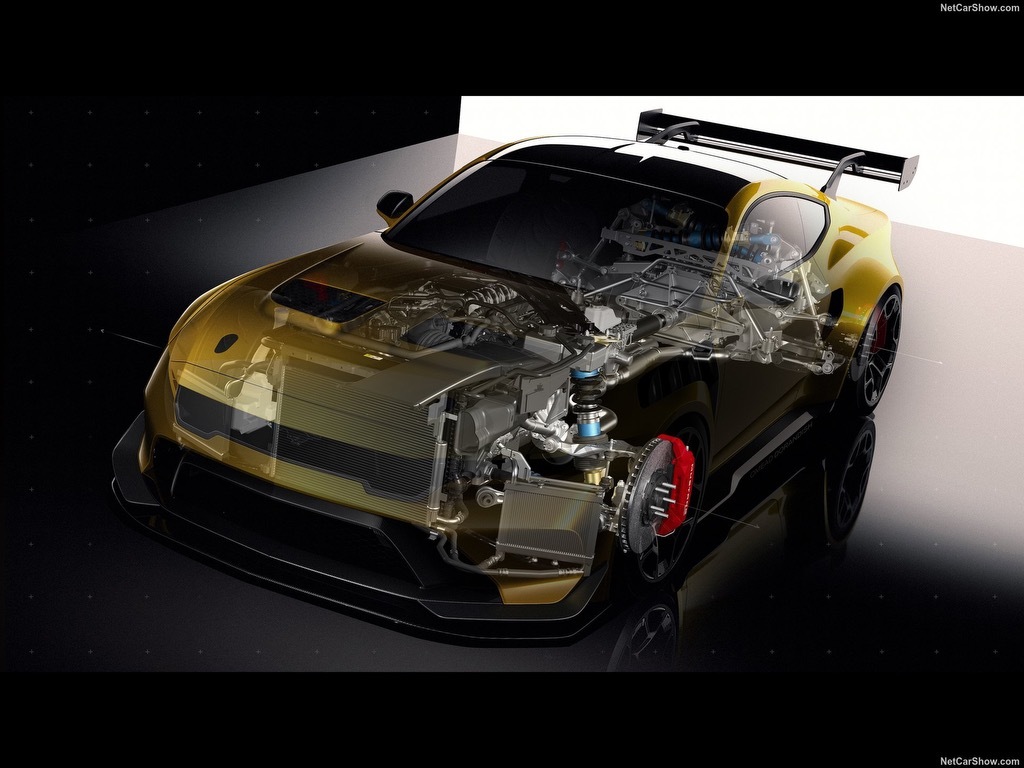 全新Mustang GTD、重新的设计思路，采用前发动机后变速箱的布局可以获得接