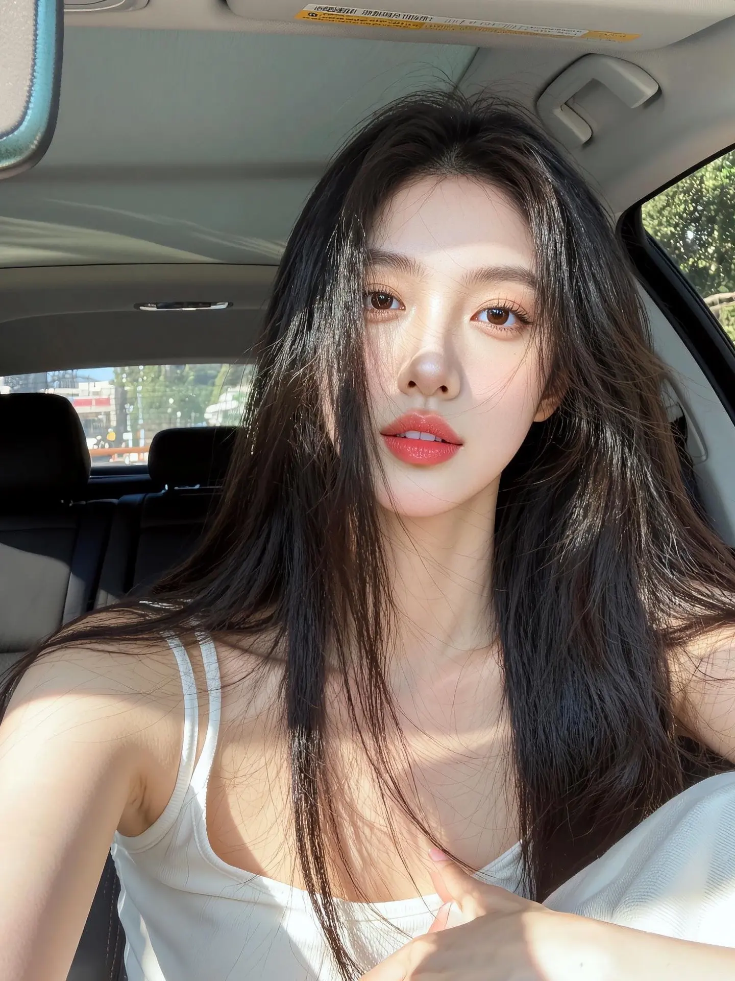 AI车内逆光自拍 随变ai随便玩 ai创作 玩法合伙人计划 随变一拍都很夯