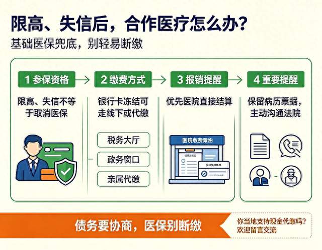 被限高、成失信黑户，城乡居民合作医疗还能正常交吗？