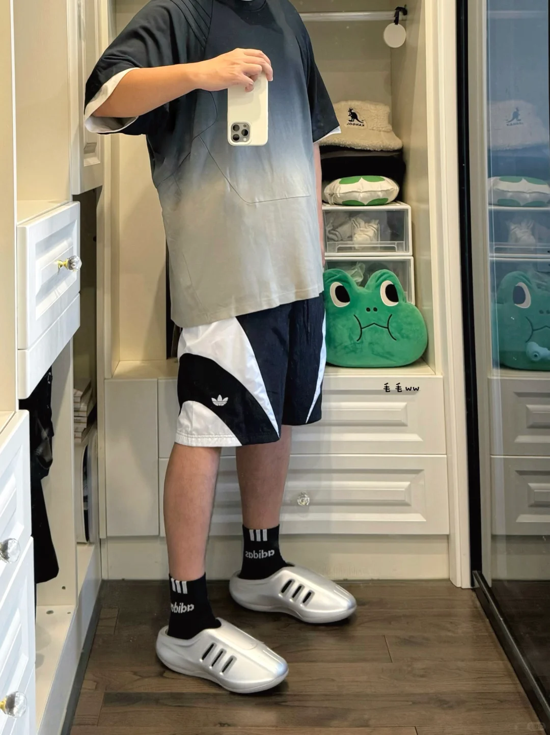 黑白短裤｜穆勒拖穿搭