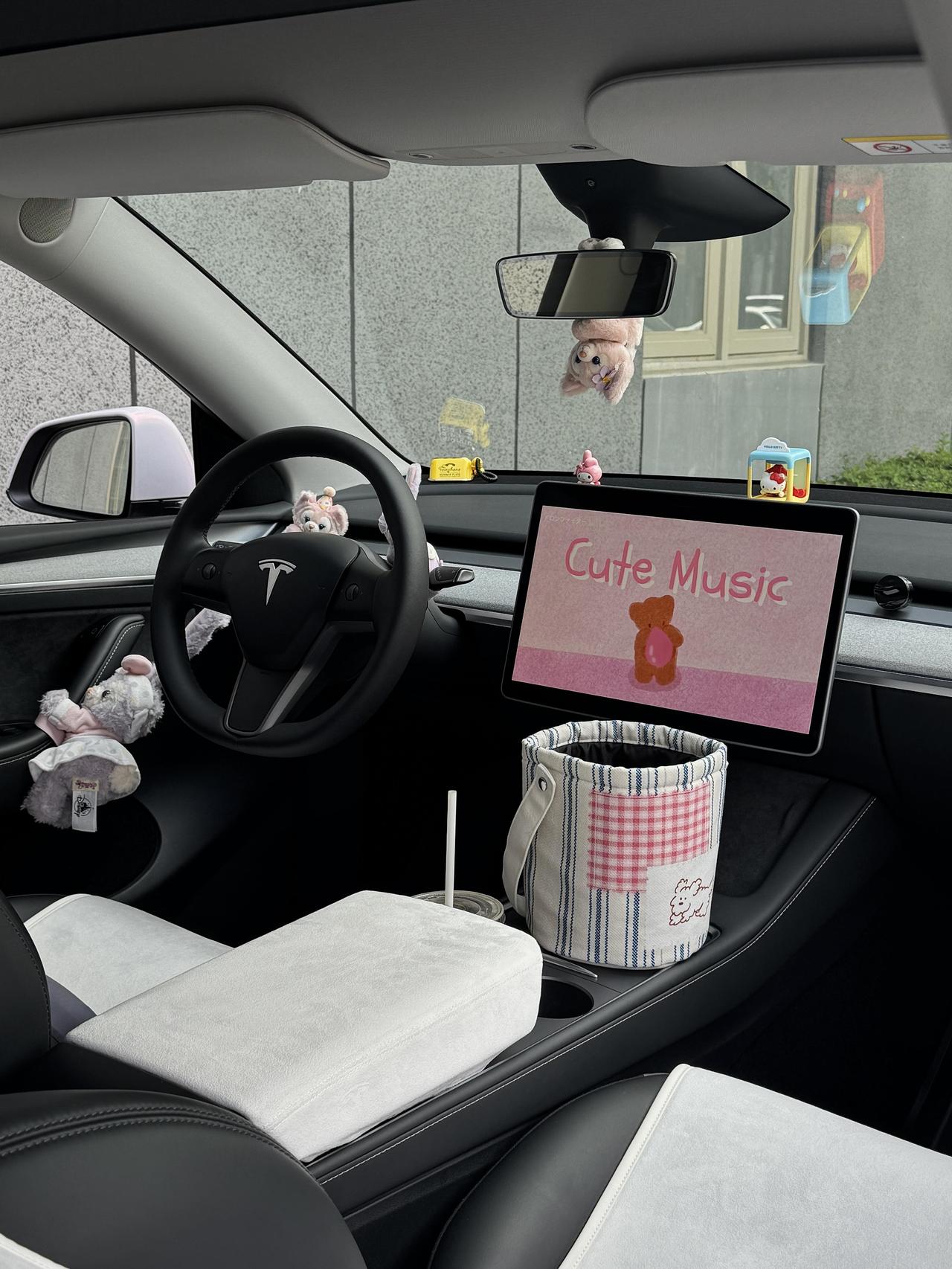 Model 3这种车，怕车里太“样板间”🚗
而这套星黛露门把手挂、香薰、中控装