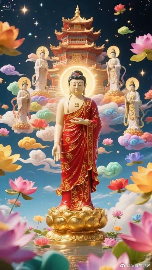 晨起礼佛，收摄身心，远离一切灾厄，见闻转发：消灾、除障、增福、满愿。南无阿弥陀佛