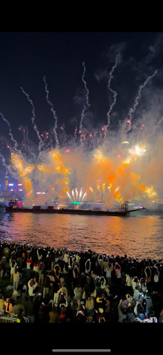 12.24实况！西九龙烟花结束你们是怎么离开的