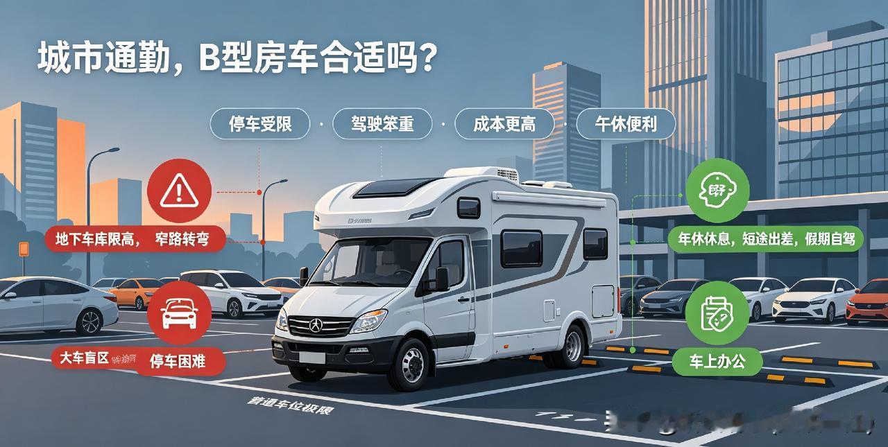 你问我答在城市工作，买一辆B型房车做通勤用，是否合适？