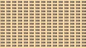 【数字找不同挑战】观察下方数字方阵，大量重复的“358”中藏有特殊数字！请集中注