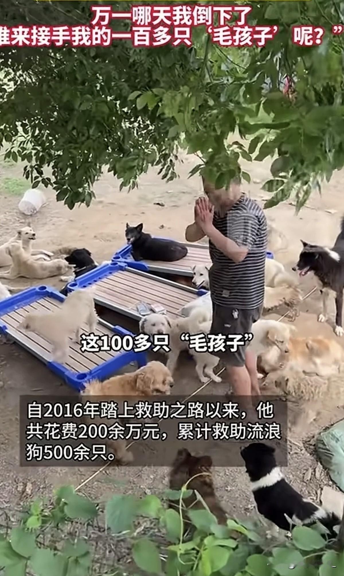 刚才刷到一个视频，心里堵得难受。

南昌一位六旬大爷，十年间砸进去200多万，救
