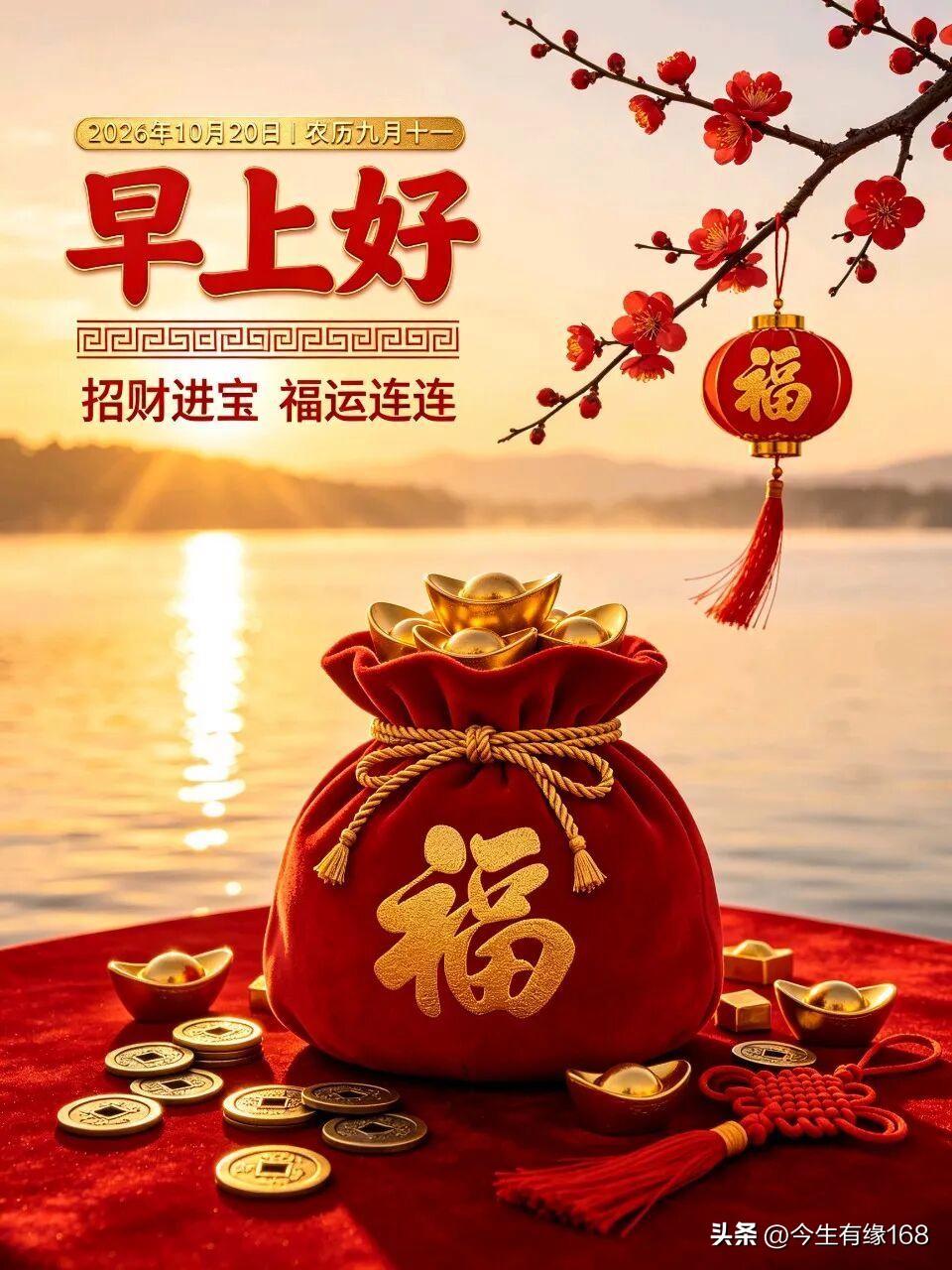 周二早安

新日启程，秋安如常
愿晨起有清风
日常有温柔
心中有热爱
往后日子平