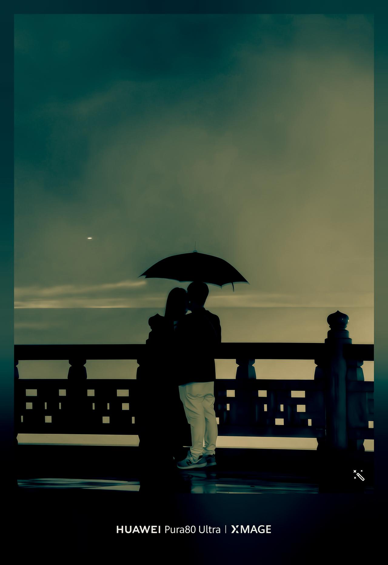 超级牛，Pura80ultra XMAGE影像 一镜双目，十倍拍雨天加雾的的情侣