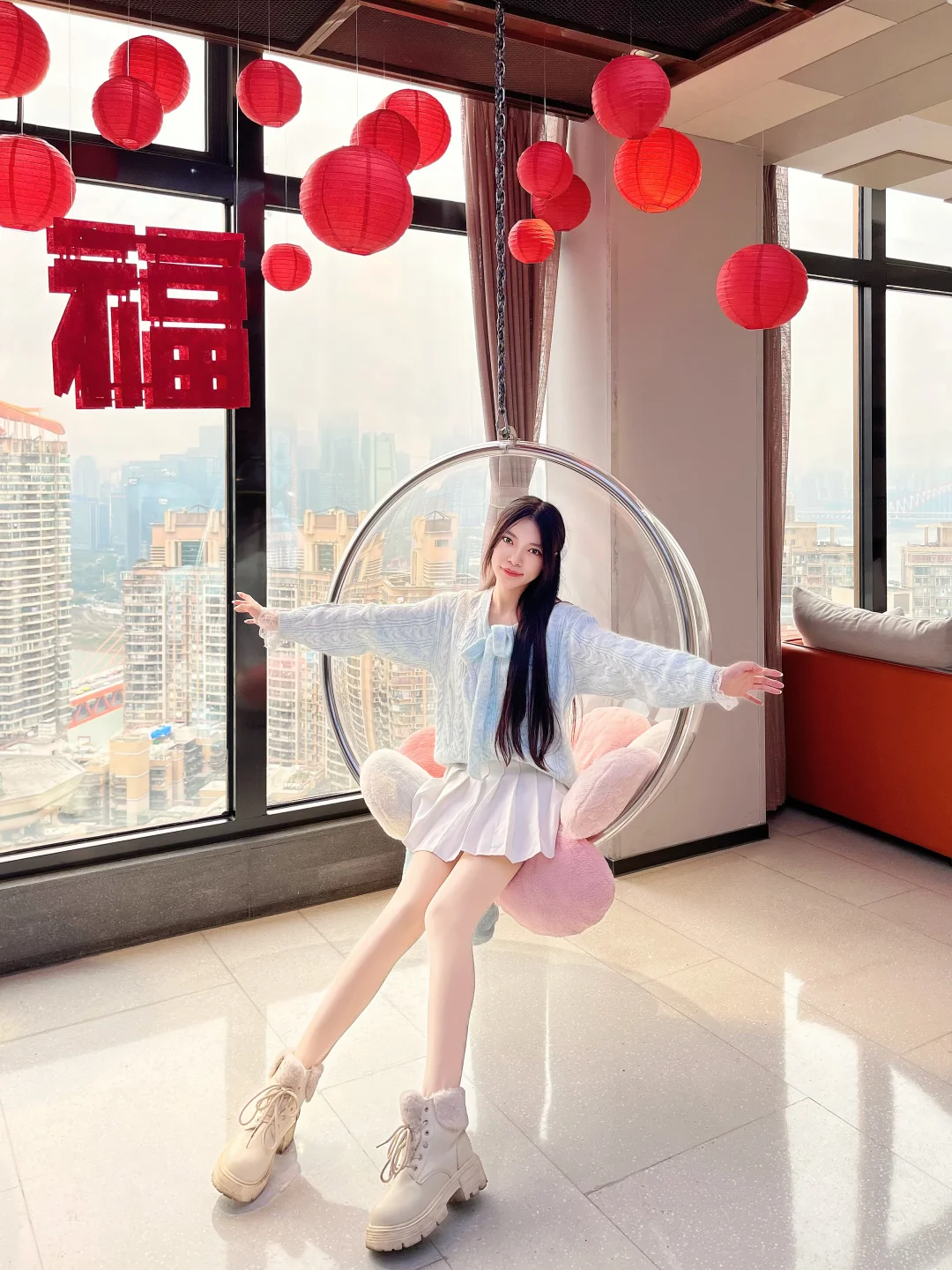 重庆旅行｜带妈妈住进解放碑的高空江景酒店