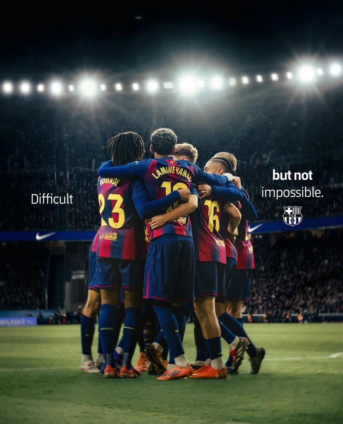 官推：还没结束。 这很难，但并非不可能。❤️💙至死不渝红蓝魂巴萨