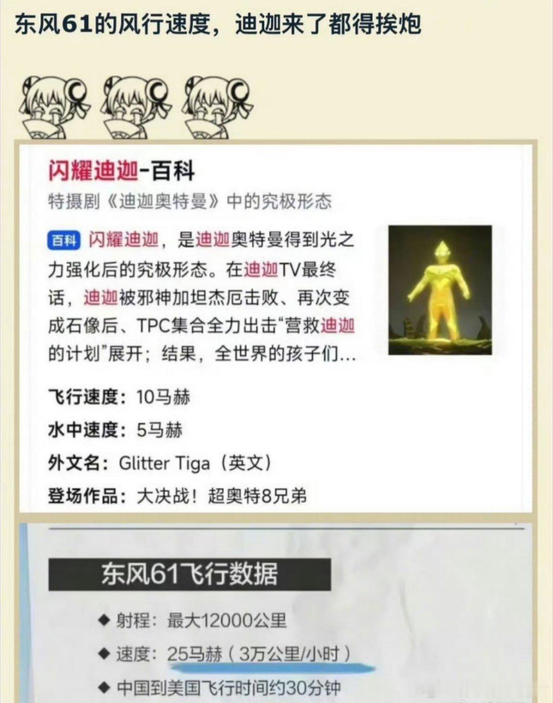东风-61飞得比迪迦还快 ​​​，这…我不相信光了，我相信东风快递，使命必达[允
