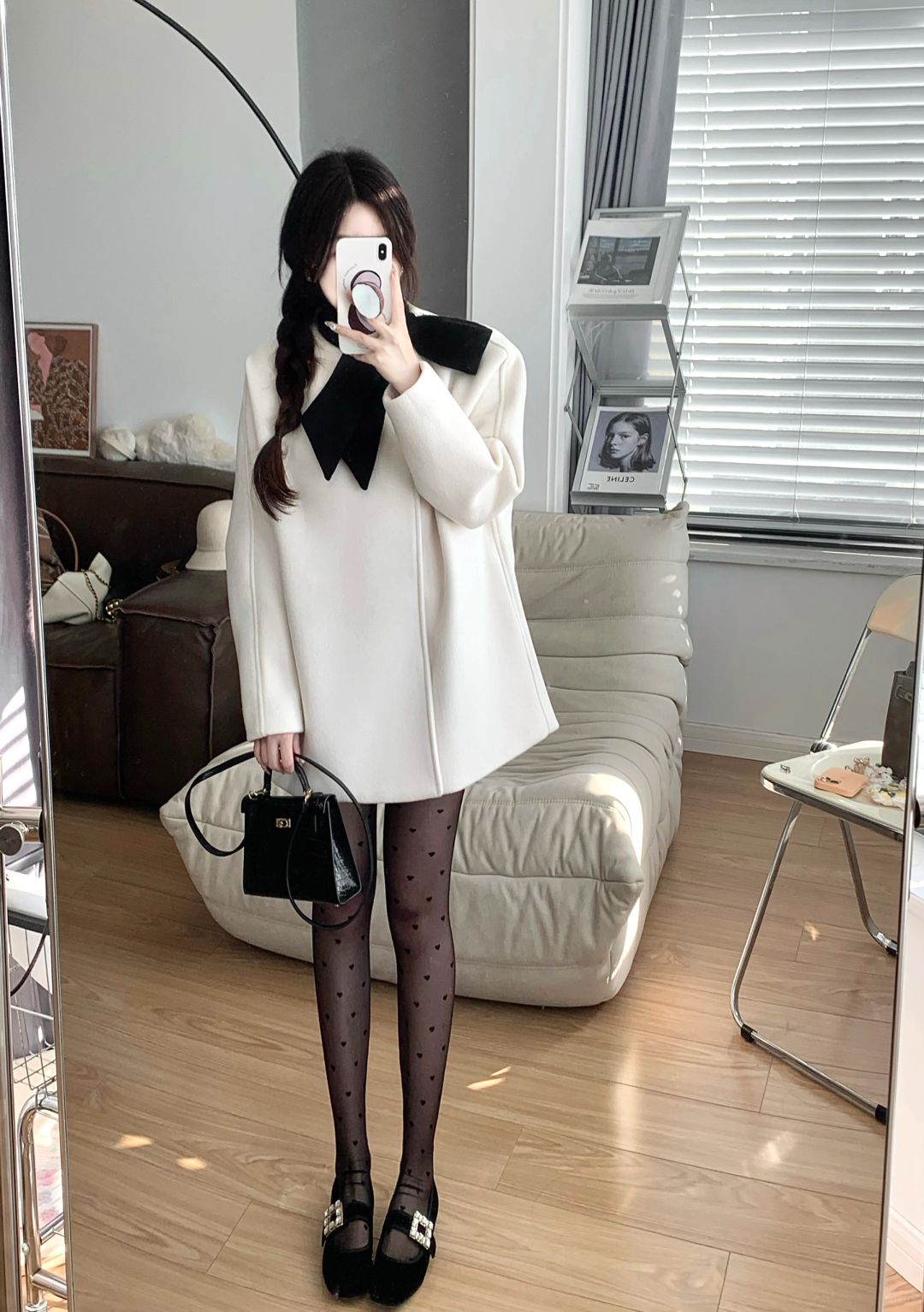 朋友说今天这套好乖～🖤