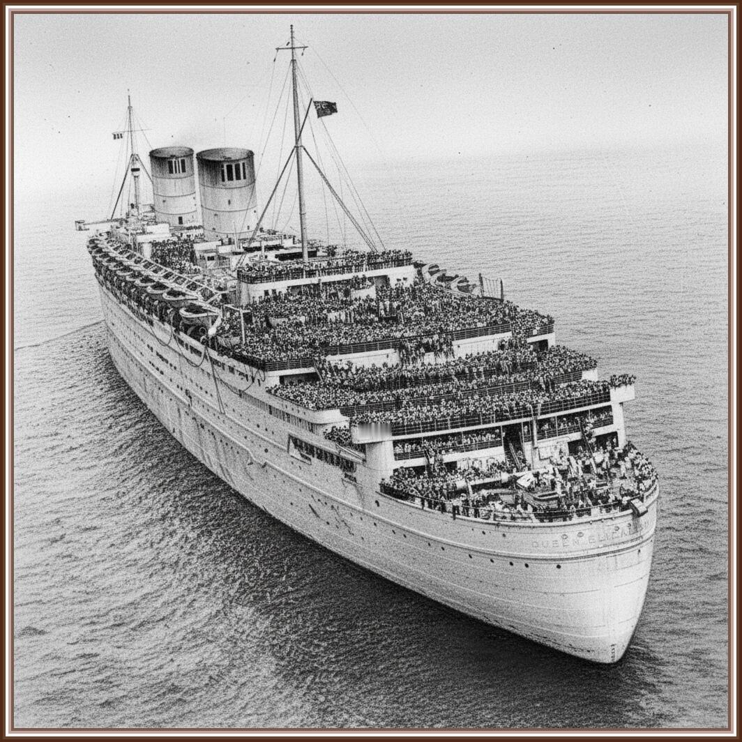 1945 年，传奇邮轮伊丽莎白女王号成为连接战争与和平的希望之舟。作为 “魔法地